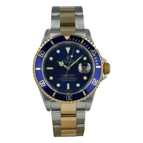 Rolex Submariner Date Bluesy 2002 Full Set GOLD CLASP